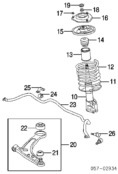 Front Suspension | OE MR455070 | Mitsubishi | Suspension Systems